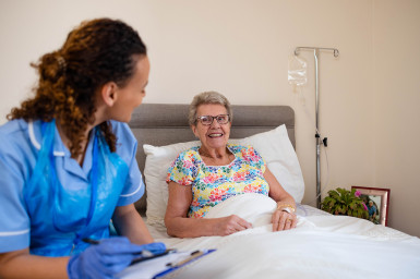 Nurse and patient_bed